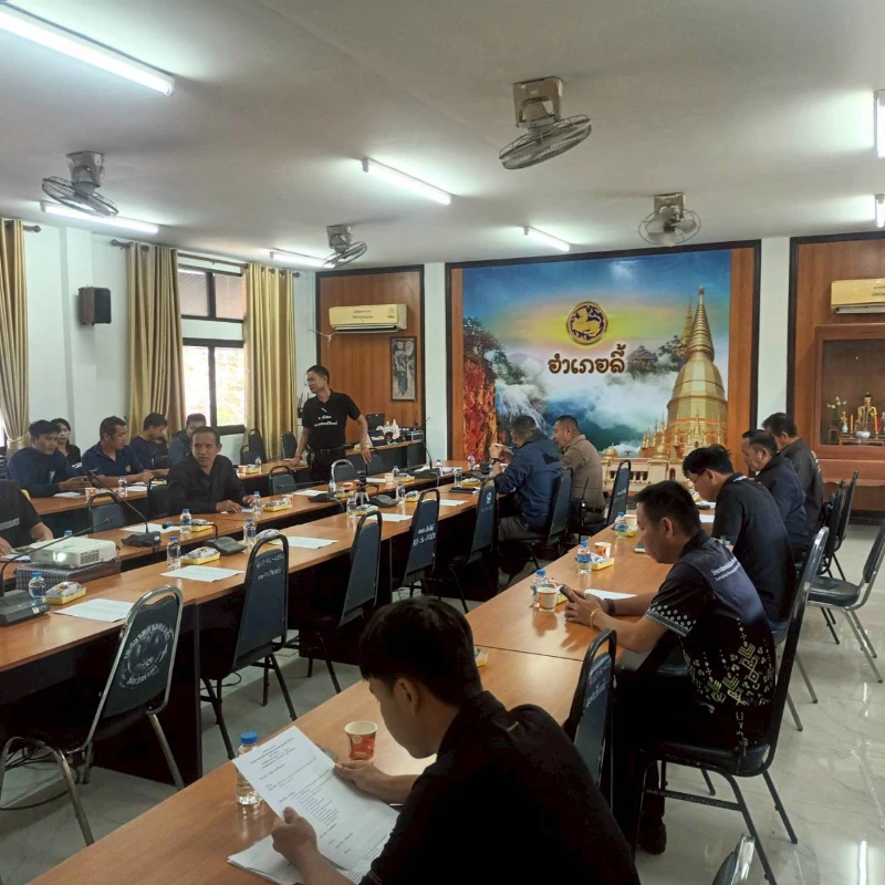 งานป้องกันและบรรเทาสาธารณภัย เข้าร่วมประชุมคณะกรรมการศูนย์ปฎิบัติการความปลอดภัยทางถนนอำเภอลี้