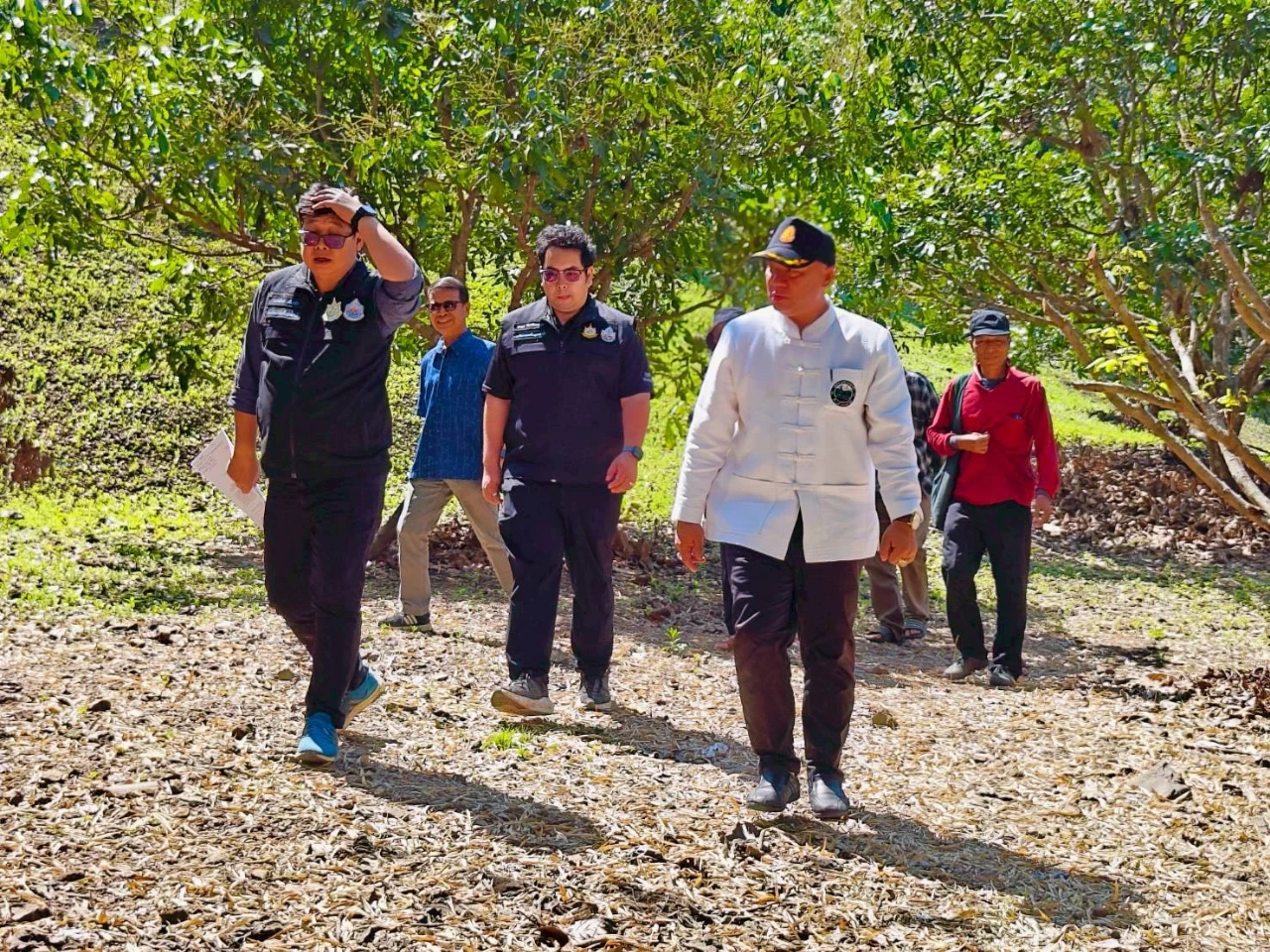 ลงพื้นที่ติดตามการสร้างอ่างเก็บน้ำห้วยต๋ม บ้านป่าคา หมู่ที่ 1