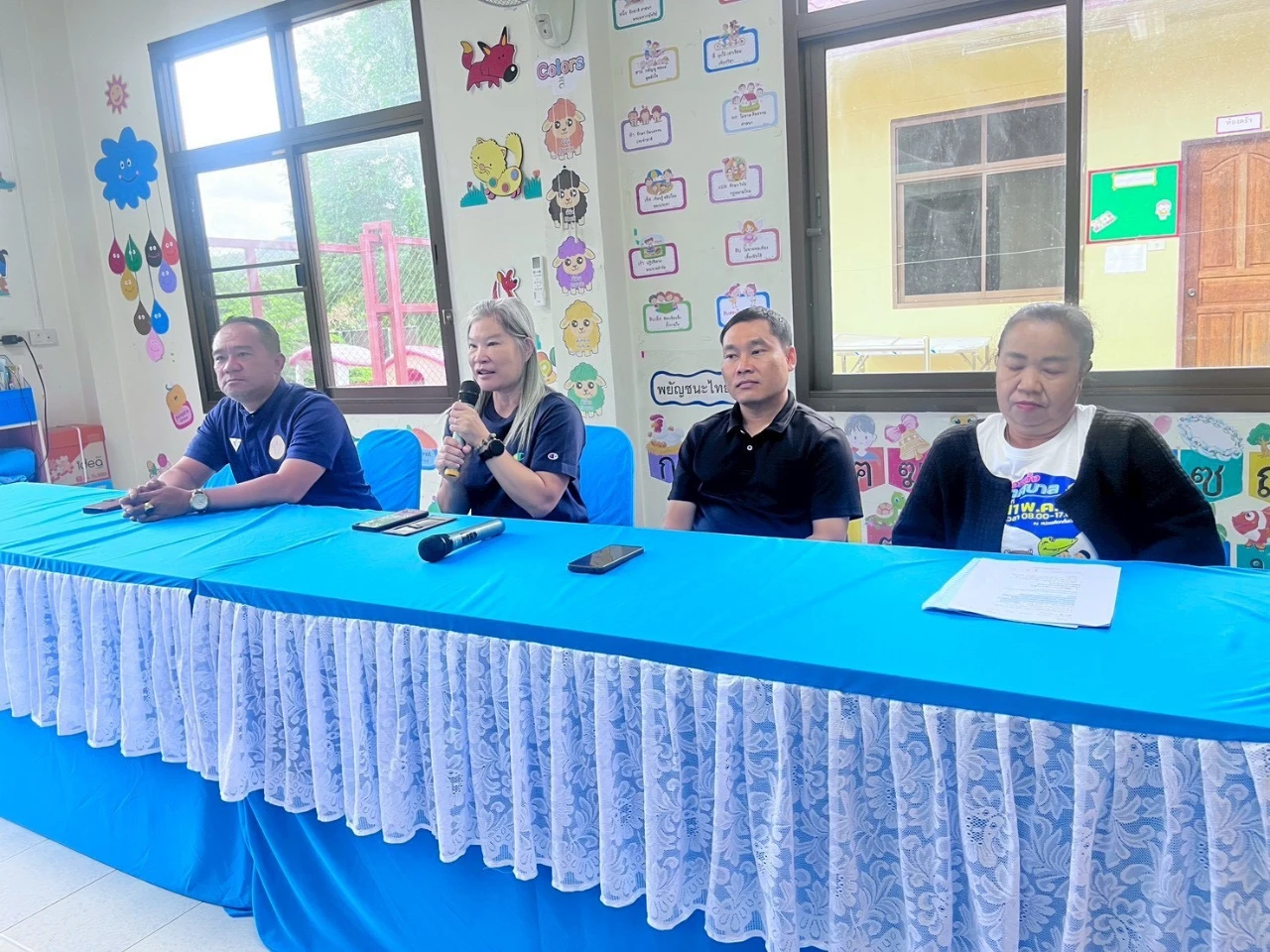 ประชุมผู้ปกครองเพื่อชี้แจงแนวทางการดำเนินงานของศูนย์พัฒนาเด็กเล็กบ้านบวก